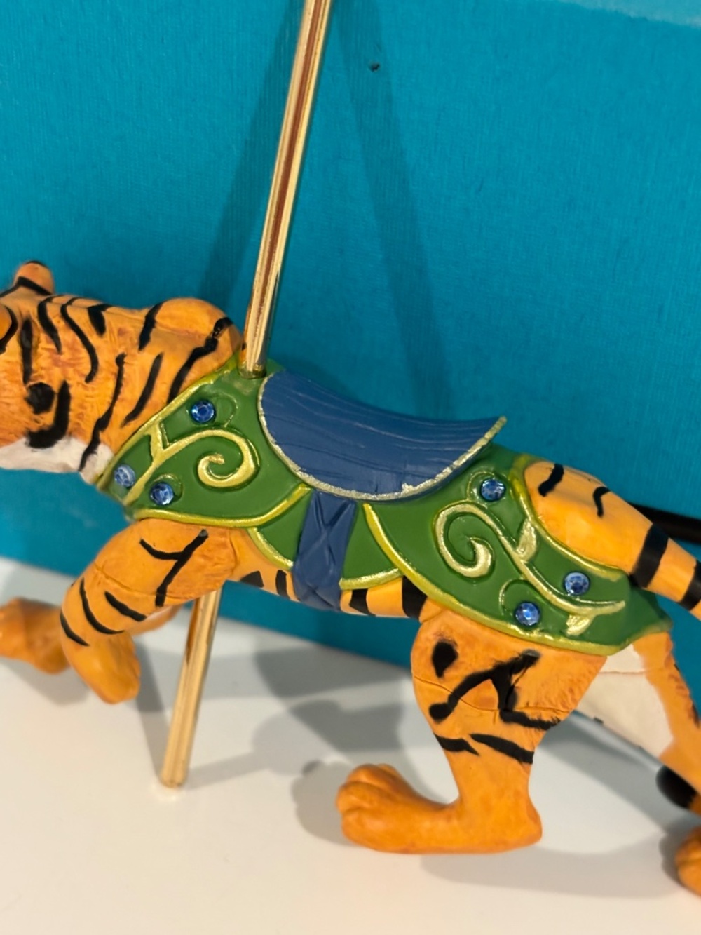 HALLMARK KEEPSAKE WILD Tiger Carousel Ride Christmas ornament special series - Picture 6 of 12